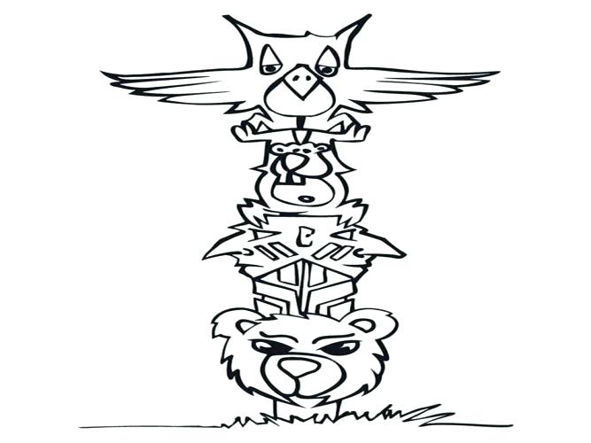 667x500 Flat Stanley Coloring Page Flat Coloring Page Size Printable Totem