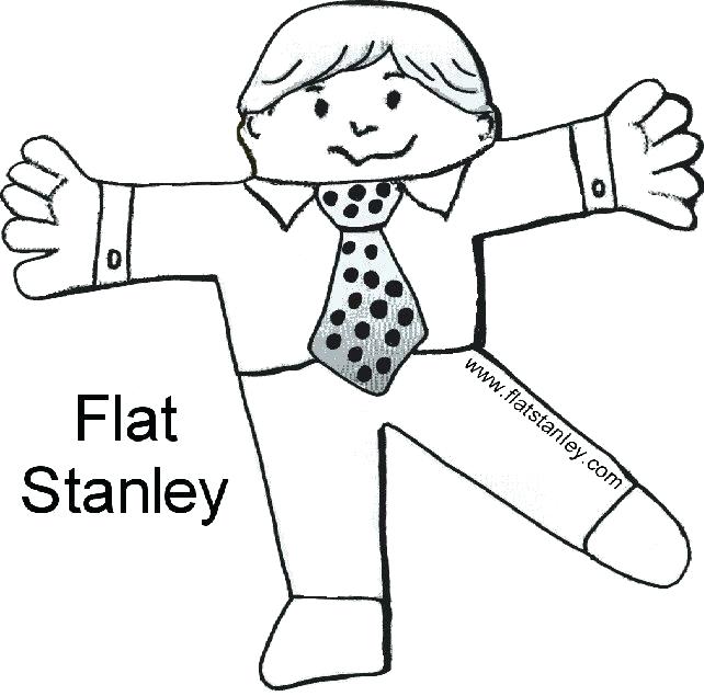 642x635 Flat Stanley Color Pages Printable Coloring Flat Coloring Sheet