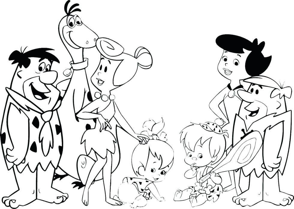 980x697 Flintstones Coloring Pages Coloring Page Flintstones Coloring