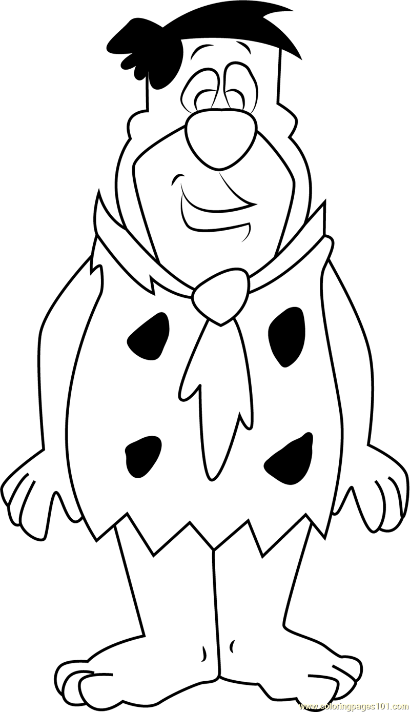 800x1389 Flintstones Coloring Pages Page