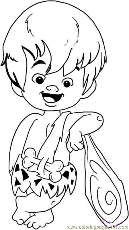 450x803 Bam Bam Rubble Step 5 Coloring Page