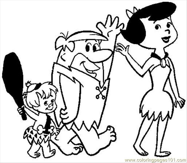 650x565 Flintstones Coloring Pages Coloring Pages Flintstones8 (Cartoons