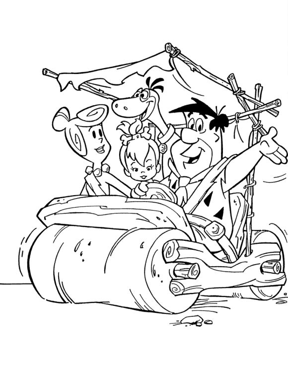 580x741 Green Wilma Coloring Page 19 Best Flintstones Coloring Pages