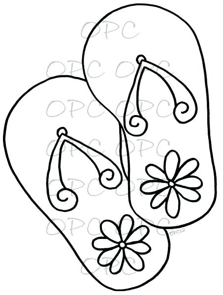 453x600 Flip Flop Coloring Page Simple Flip Flop Coloring Pages Google