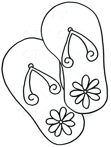 378x500 Flip Flop Coloring Page Coloring Page Flip Flop Coloring Page Free