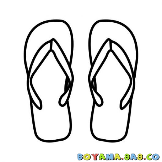 Flip Flop Coloring Pages Free Printable