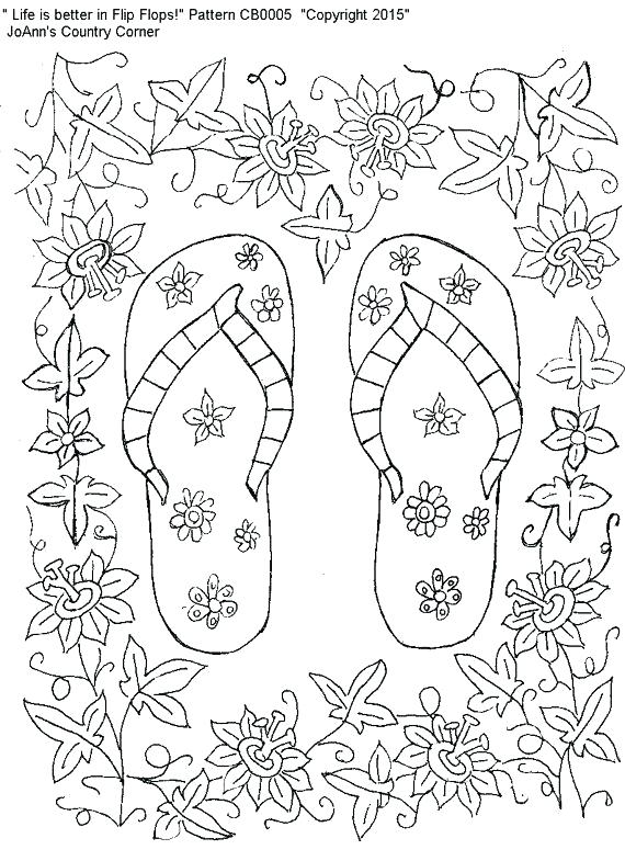 570x785 Flip Flop Coloring Page Flip Flops Coloring Pages Adult Designs
