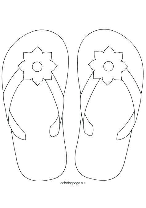 474x677 Free Printable Flip Flop Coloring Pages Flip Flop Coloring Page