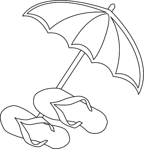 600x624 Coloring Flip Flops Coloring Pages Free Printable Flop Page Blank