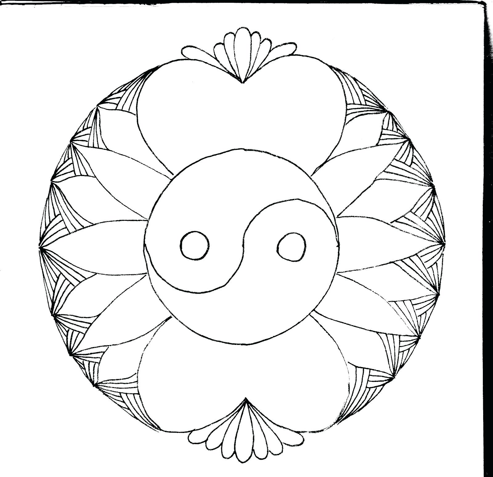 1600x1549 Coloring Page ~ Flip Flop Coloring Page Book Yin Yang By Unusual