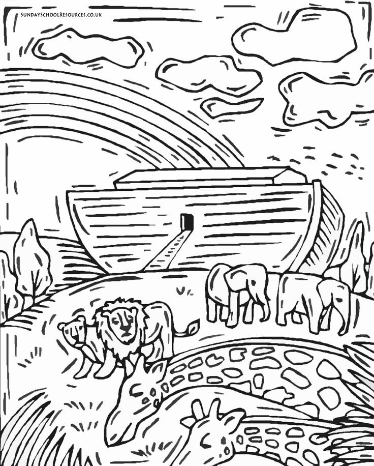 Flood Coloring Pages