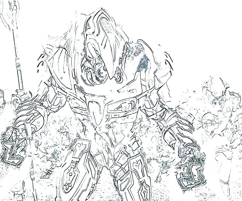 800x667 Flood Coloring Pages Halo Master Chief Coloring Pages Halo Master