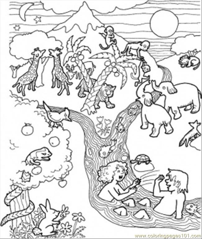 650x771 Great Flood Coloring Page
