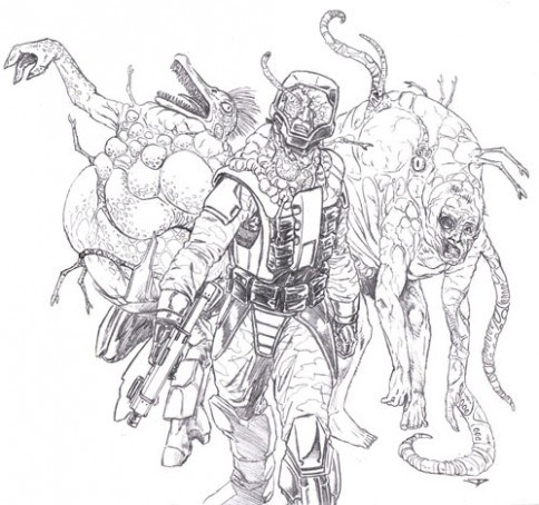 484x454 Halo Flood Coloring Pages
