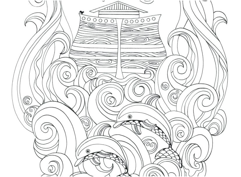 827x609 Noah And Ark Coloring Pages Ark Coloring Pages Capture S Ark