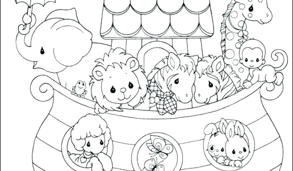 1024x600 Noahs Ark Coloring Page With Rainbow And Ark Coloring Page Pin