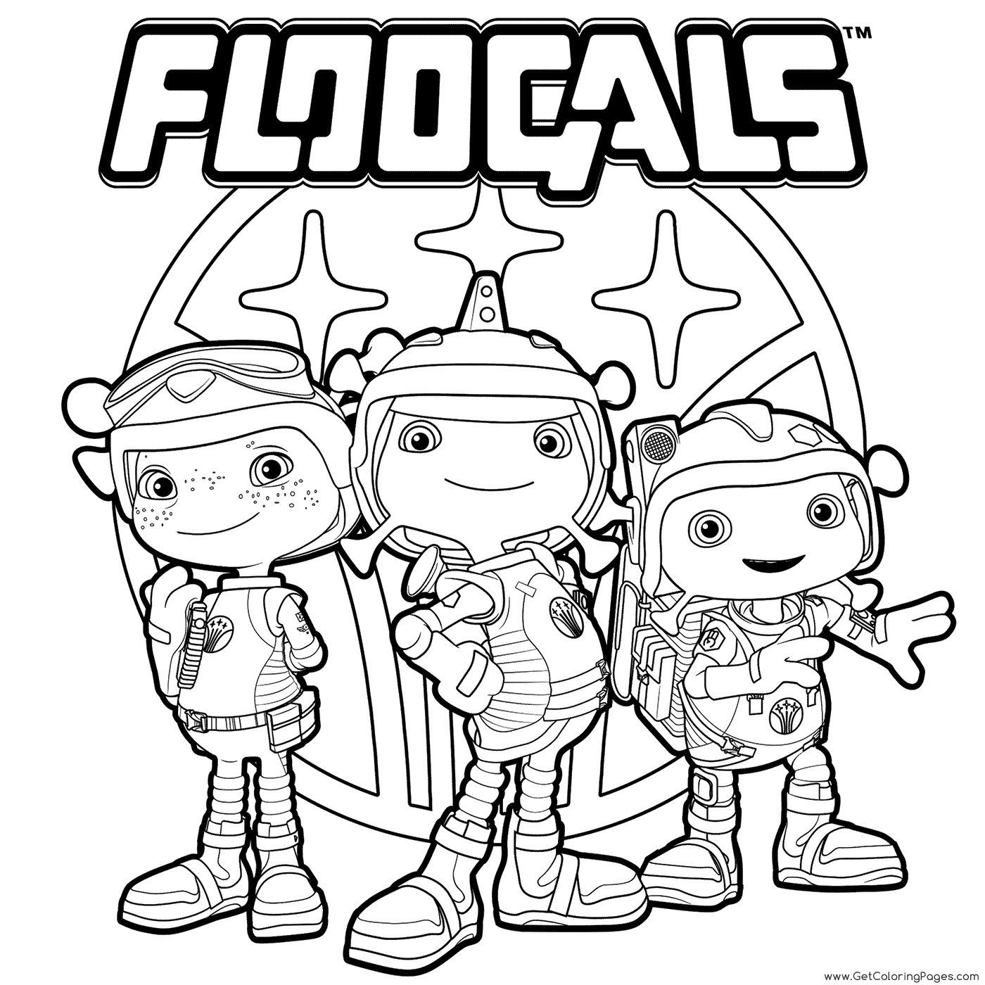 1400x1400 Floogals Colouring Page