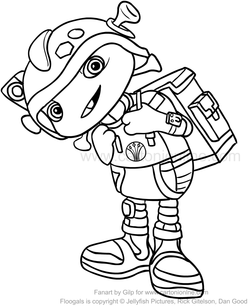804x992 Drawing Boomer (Floogals) Coloring Page