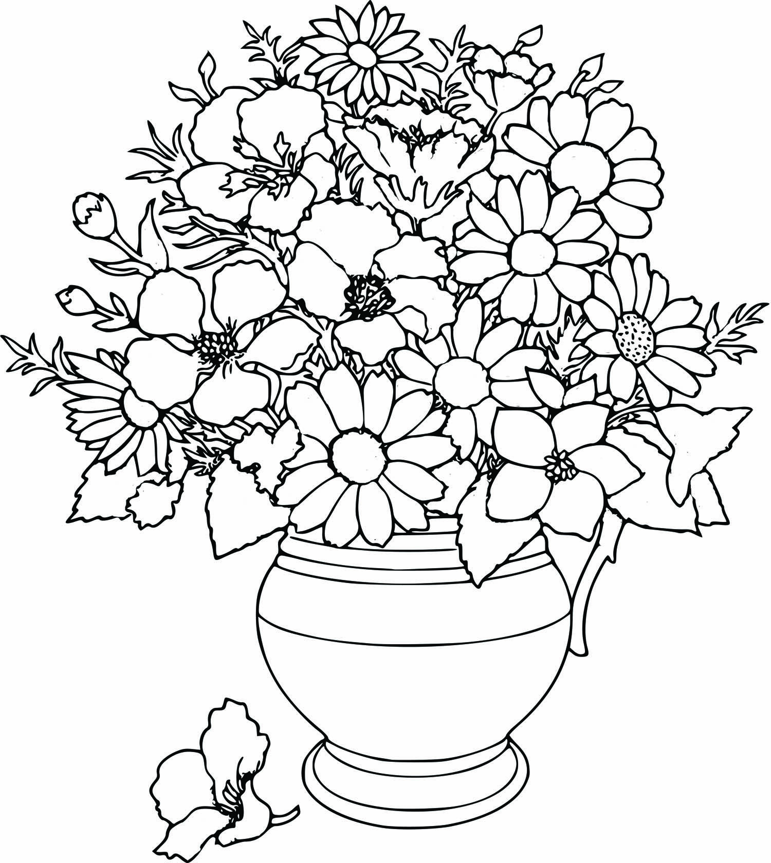 1500x1680 Mothers Day Flowers Coloring Pages