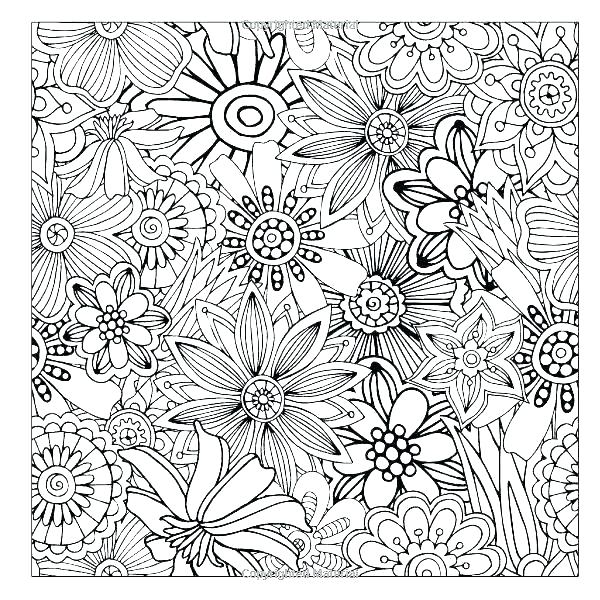600x600 Flower Design Coloring Pages Lovely Flower Coloring Pages
