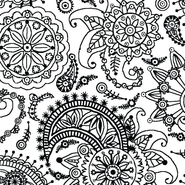 600x600 Flower Pattern Coloring Sheets Printable Coloring Flower Pattern