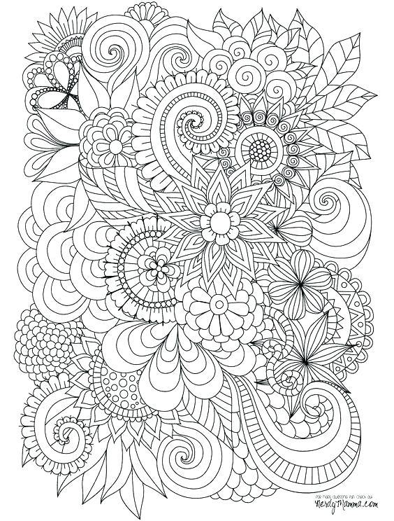 564x744 Amazing Detailed Flower Coloring Pages Or Detailed Flower Coloring