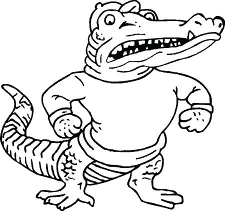 450x422 Florida Gators Coloring Pages Gator Coloring Pages Florida Gator
