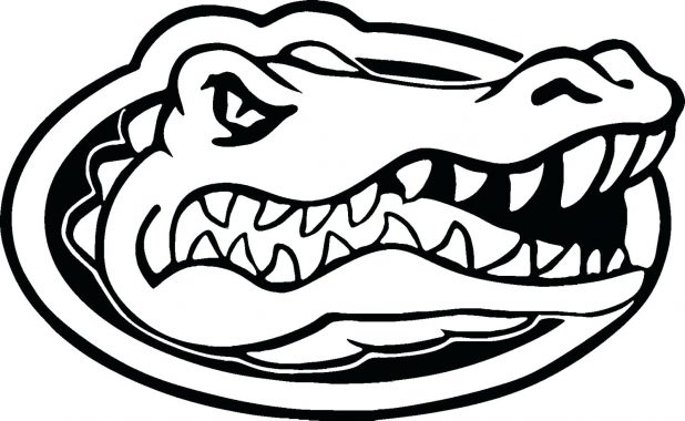 618x380 Coloring Florida Gator Logo Coloring Pages