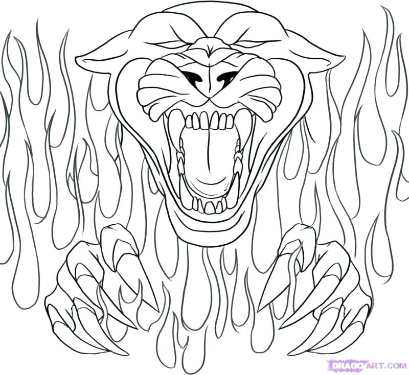 800x734 Panther Coloring Page Click The Panther Coloring Pages Florida