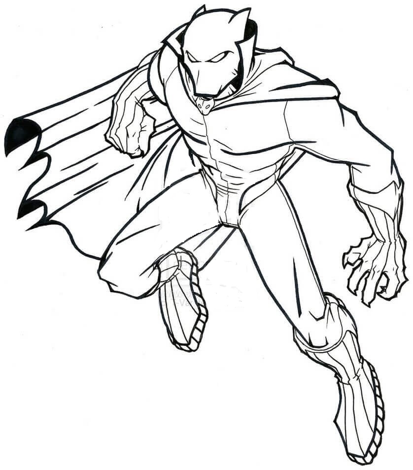 838x953 Free Printable Black Panther Coloring Pages