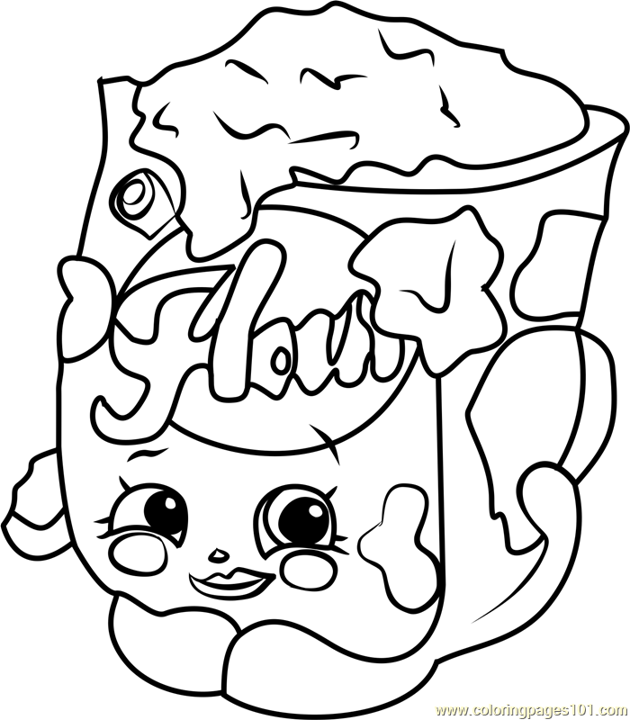 700x800 Fi Fi Flour Shopkins Coloring Page