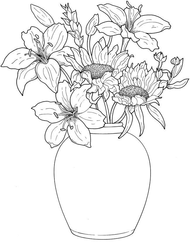 650x827 Flower Arrangement Coloring Pages Lovely Best 25 Flowers In A Vase