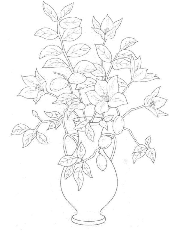 580x778 Kids N 30 Coloring Pages Of Bouquets