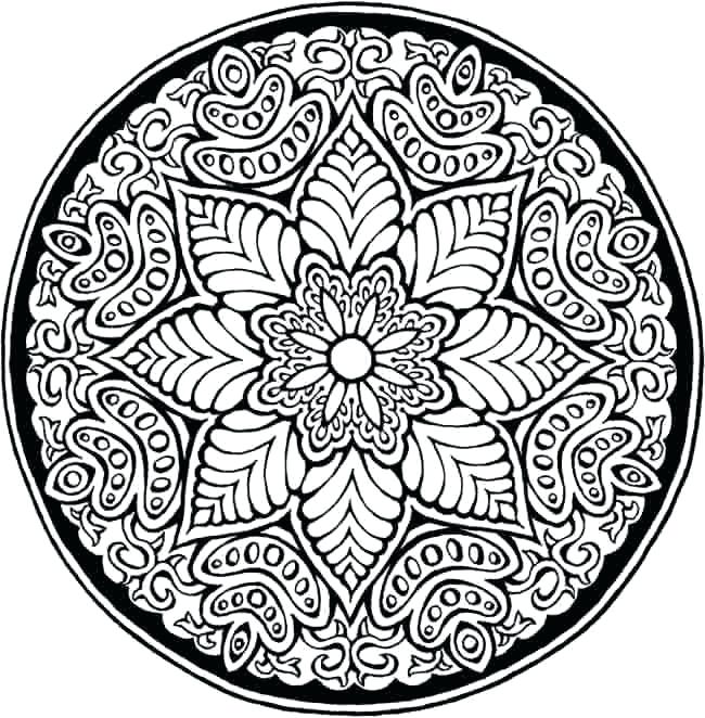 650x662 Difficult Mandala Coloring Pages Mandala Coloring Page Difficult