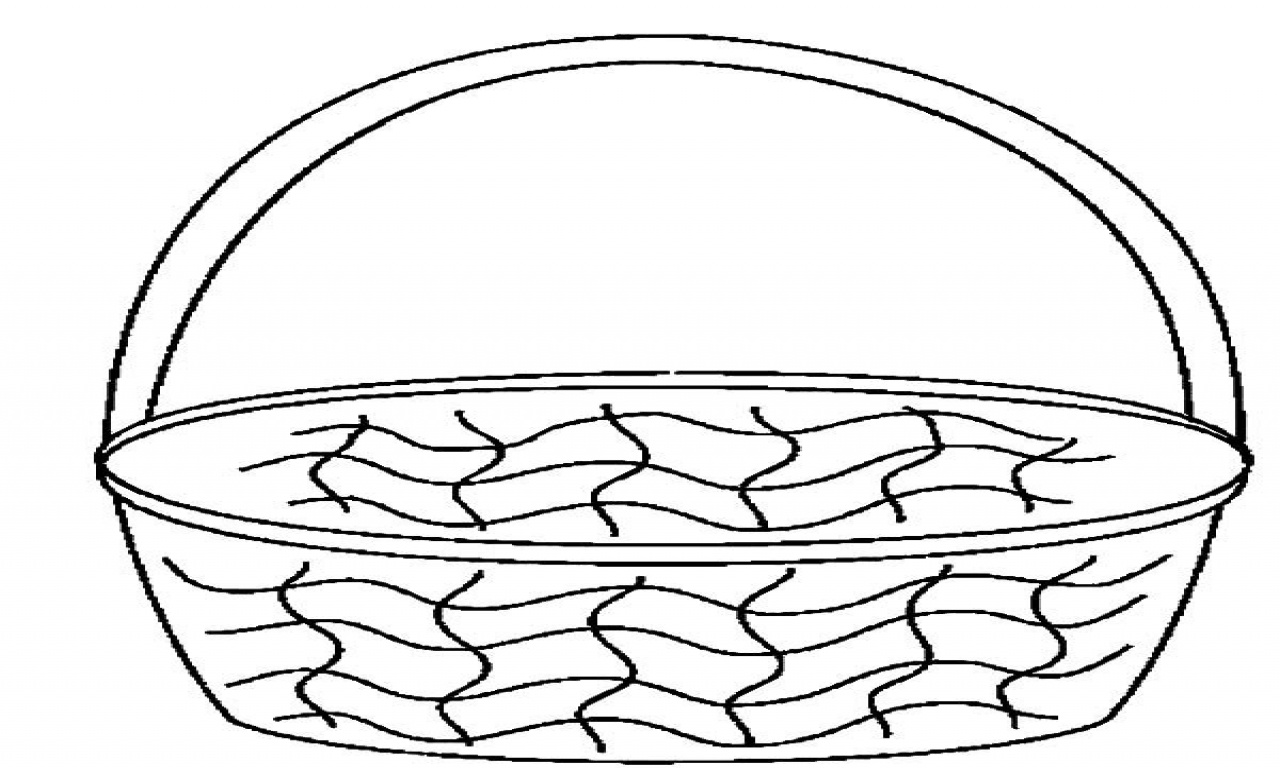 1280x768 Awesome Empty Fruit Basket Coloring Pages Collection Printable