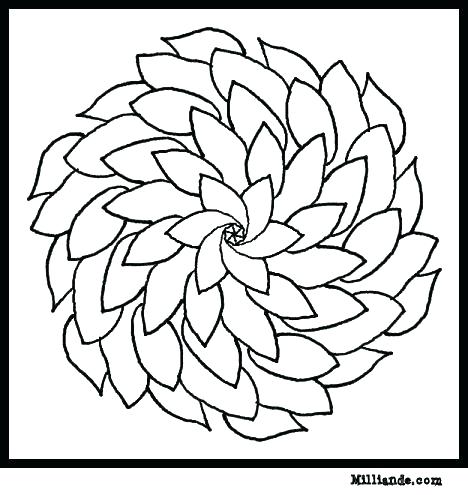 468x495 Color Page Flower Easy Flower Coloring Pages Flower Page Printable