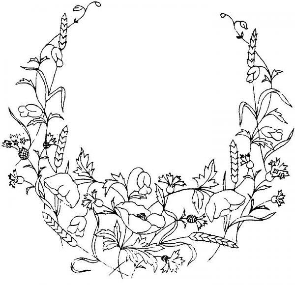 600x580 Corner Border Pattern Border,corner,center Floral Embroidery