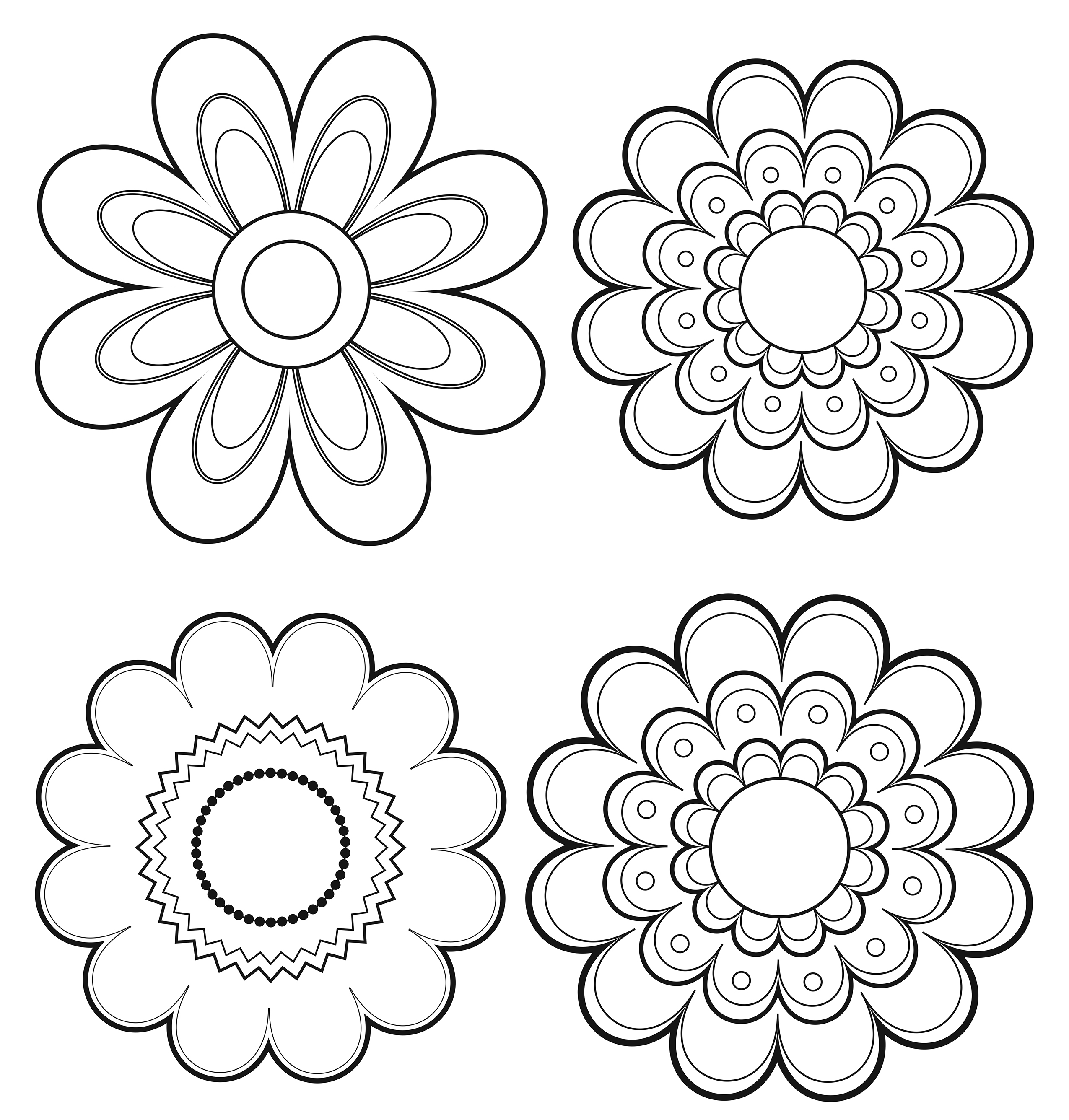 2550x2672 Mexican Flowers Drawing Mexican Paper Flowers Fiesta Clip Art