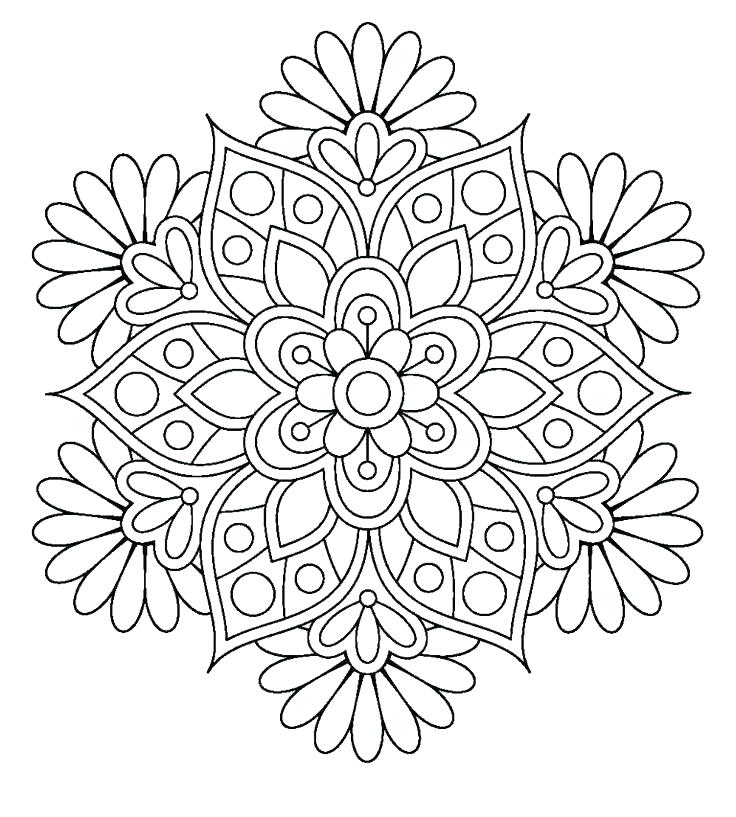 736x817 Flower Coloring Pages For Adults Realistic Flowers Coloring Pages