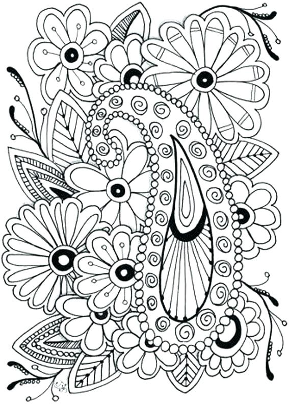 567x794 Printable Coloring Pages Of Flowers Flower Coloring Pages