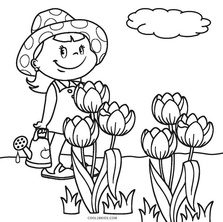 736x733 Free Printable Flower Coloring Pages For Kids Cool2bkids
