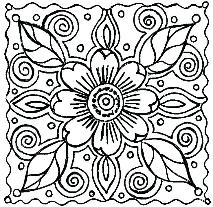 Flower Coloring Pages For Kids