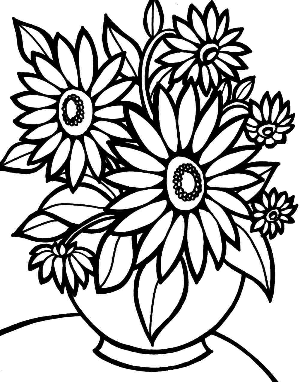 1000x1271 New Printable Flower Coloring Pages For Girls Gallery Printable