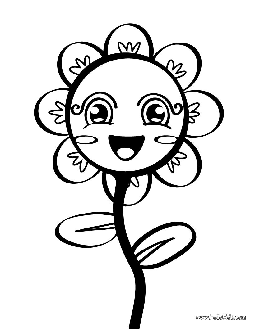 820x1060 Flower Coloring Pages