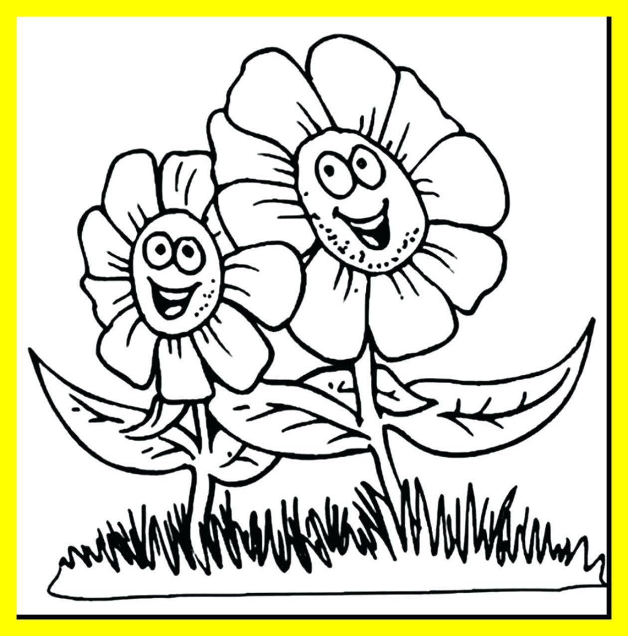 1260x1276 Shocking Coloring Exciting Spring Flowers To Color Pic Of Pages