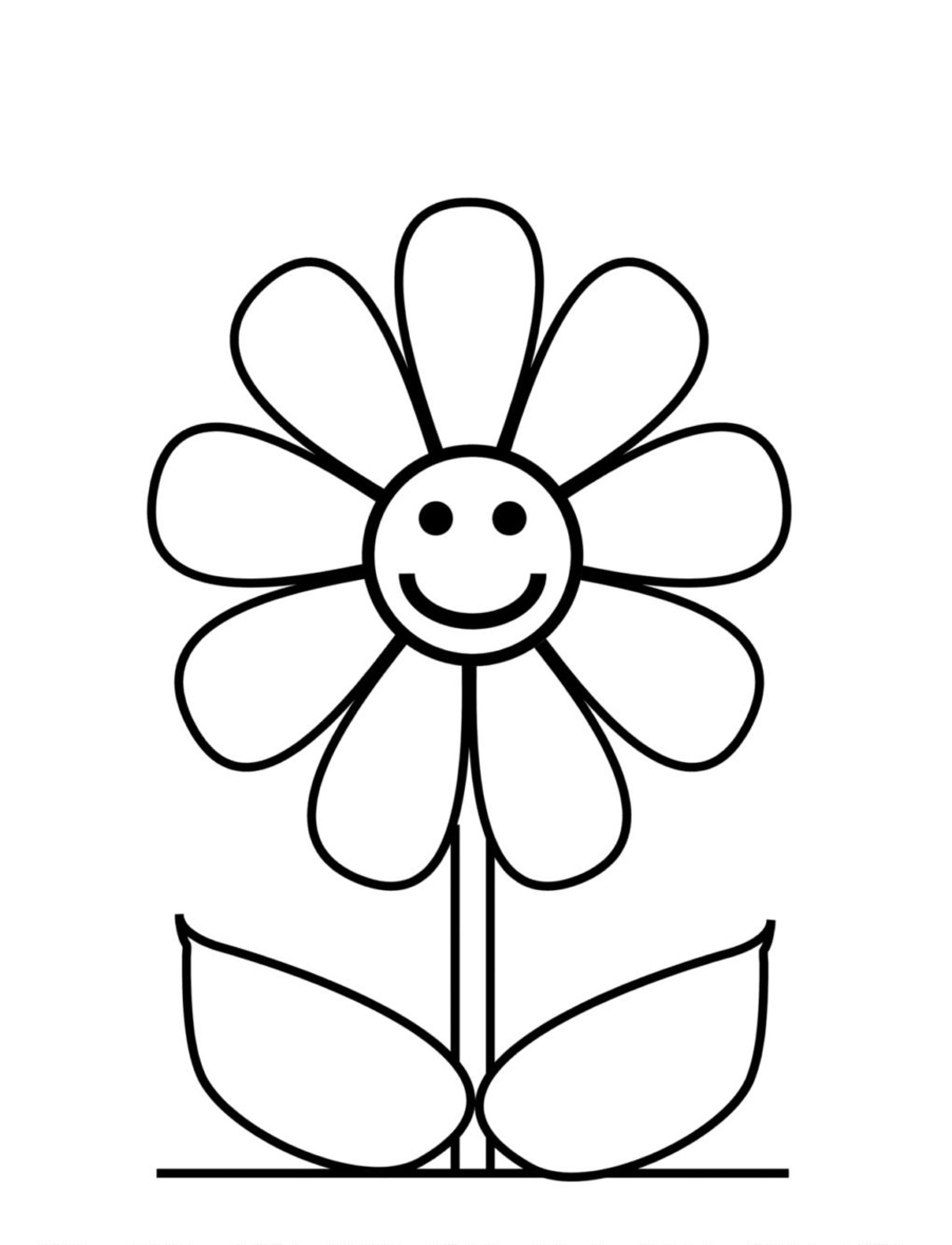 1071x1400 Flower Coloring Pages