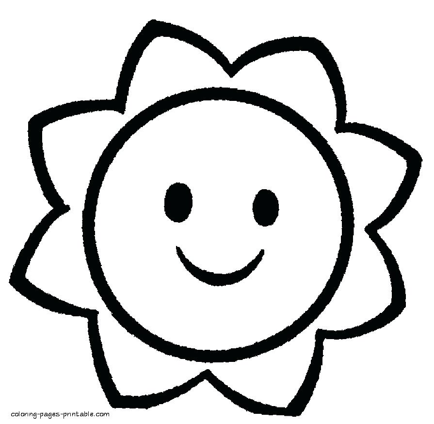 895x874 Free Printable Simple Flower Coloring Pages Color Many Interesting