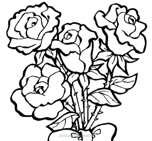 600x558 Hearts And Flowers Coloring Pages
