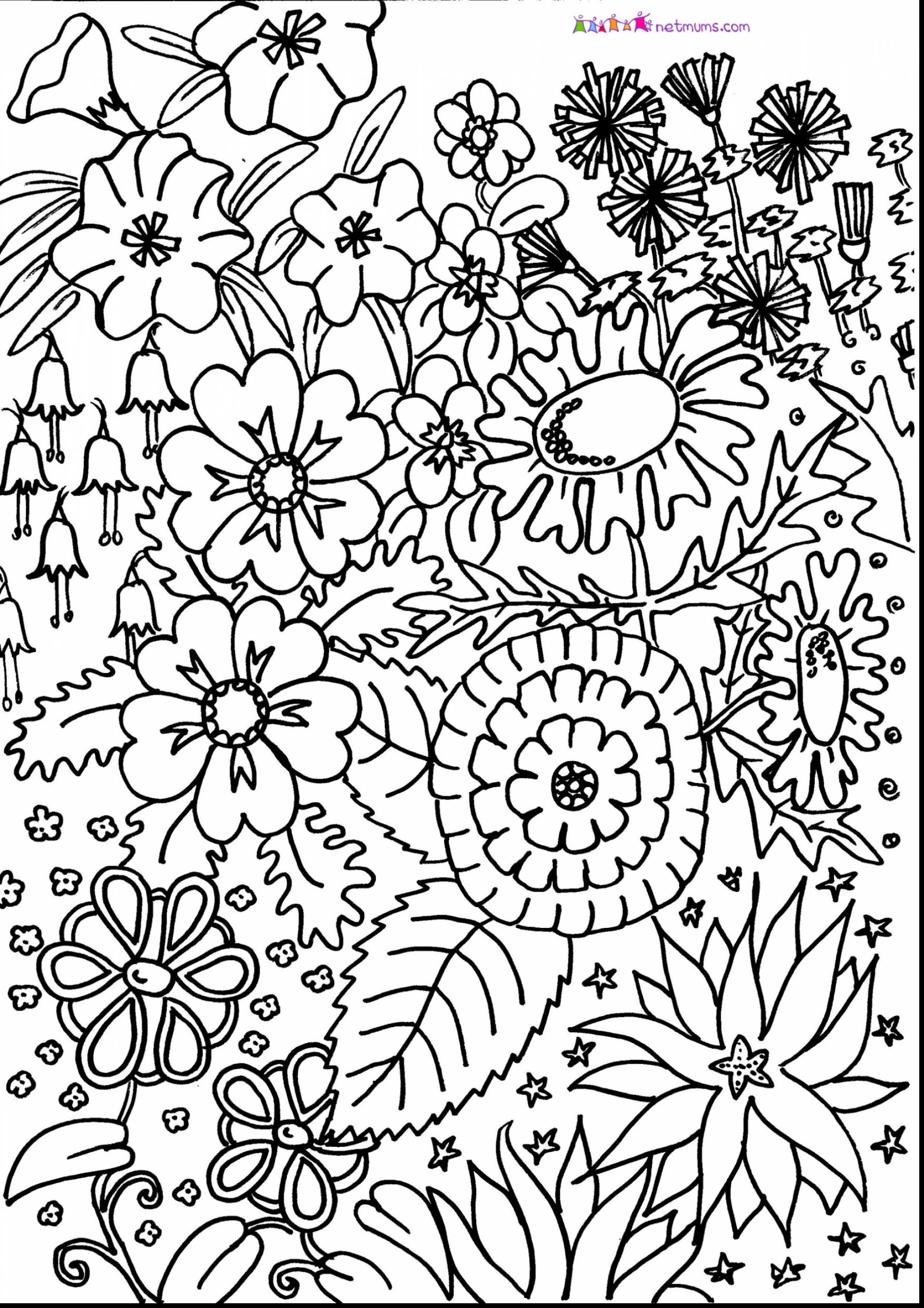 1944x2750 Flower Coloring Pages Pdf