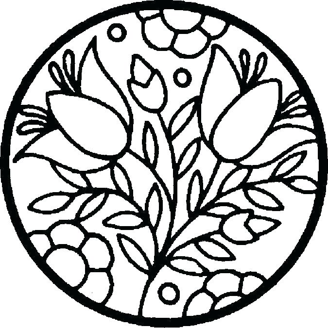 675x676 As Well As Simple Flower Coloring Page With Butterfly For Kids